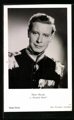 AK Schauspieler Dieter Borsche in Uniform