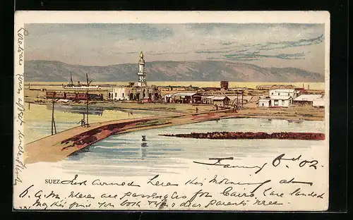 Lithographie Suez, Panorama