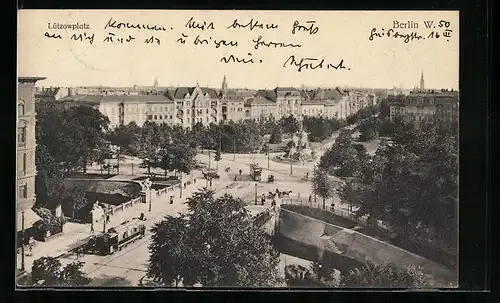 AK Berlin, Lützowplatz aus der Vogelschau