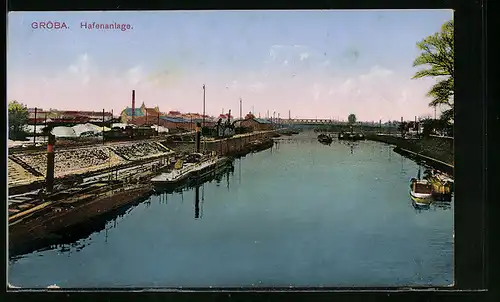 AK Gröba, Hafenanlage