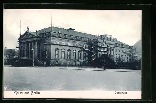 AK Berlin, Blick zum Opernhaus