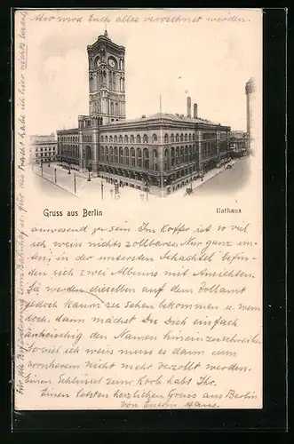 AK Berlin, Rathaus, Königstrasse