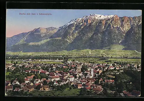 AK Buchs, Gesamtansicht mit den 3 Schwestern