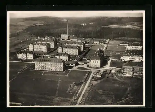 AK Zwickau, Staatlicher Krankenstift, Fliegeraufnahme