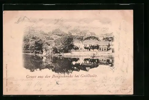 AK Halle-Kröllwitz, Gasthaus Bergschenke