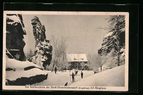 AK Ehrenfriedersdorf, Greifensteine mit Berghaus