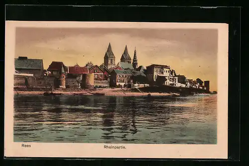 AK Rees, Rheinpartie bei Dämmerung