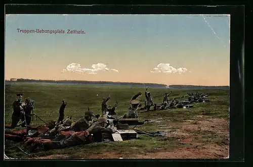 AK Zeithain, MG-Trupps beim Übungsschiessen