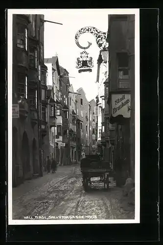 AK Hall, Salvatorgasse am Stadt-Brauhaus