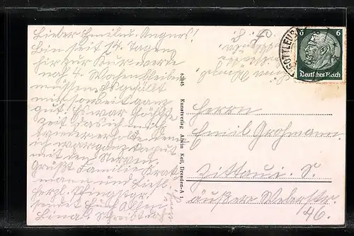 AK Bad Gottleuba, Ortsansicht mit Kinderheim