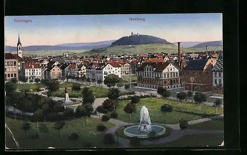 AK Tuttlingen, Panorama mit Honberg