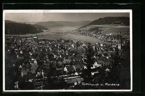 AK Tuttlingen, Panorama von Honberg aus