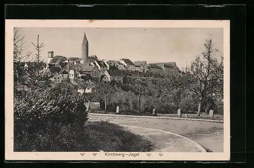 AK Kirchberg-Jagst, Ortspartie mit Kirche