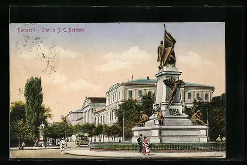 AK Bucuresti, Statuia J. C. Bratianu