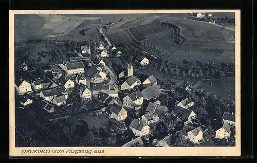 AK Neukirch bei Tettnang, Totale, Fliegeraufnahme