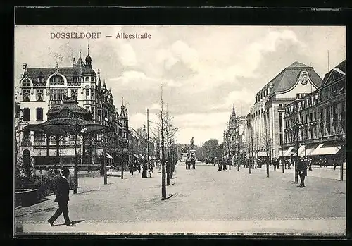 AK Düsseldorf, Partie in der Alleestrasse