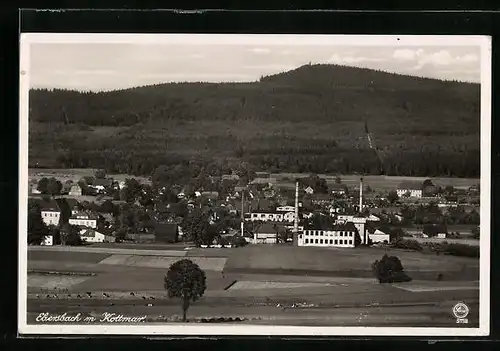 AK Ebersbach i. Sa., Totalansicht mit Blick n. d. Kottmar