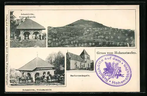 AK Hohenstaufen, Barbarossakapelle und Schutzhütte