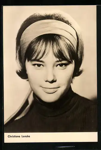 AK Schauspielerin Christiane Lanzke mit Haarband