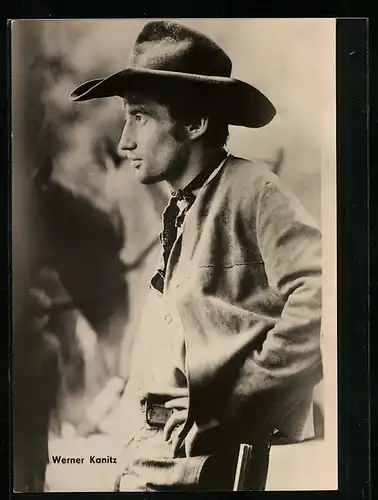 AK Schauspieler Werner Kanitz mit Hut