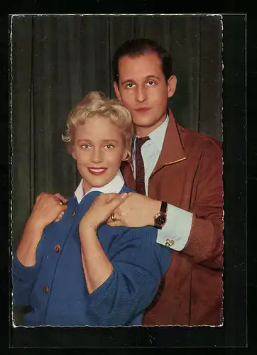 AK Schauspieler Maria Schell und Horst Hächler