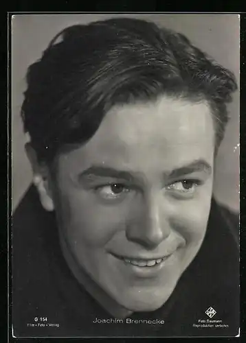 AK Schauspieler Joachim Brennecke mit freundlichem Lächeln