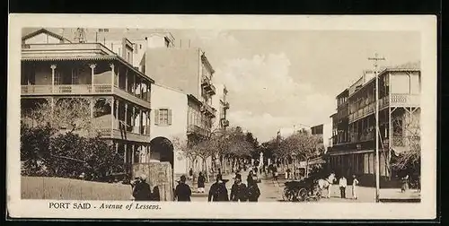 AK Port Said, Avenue of Lesseps