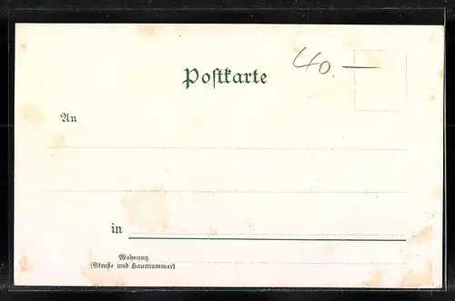 Lithographie Mannheim, Neckarbrücke