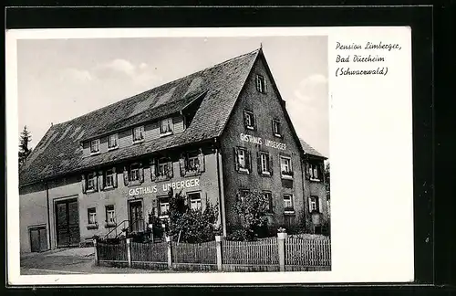 AK Bad Dürrheim /Schwarzwald, Pension Limberger