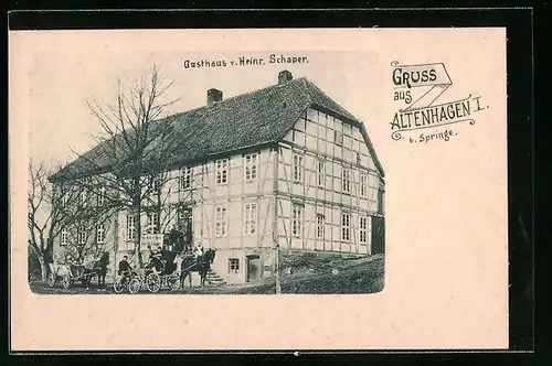 AK Altenhagen b. Springe, Gasthaus v. Heinr. Schaper