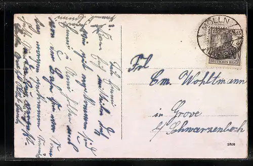 AK Mölln i. L., Motiv vom Mühlenplatz