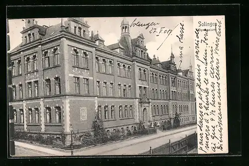 AK Solingen, Blick zum Gymnasium