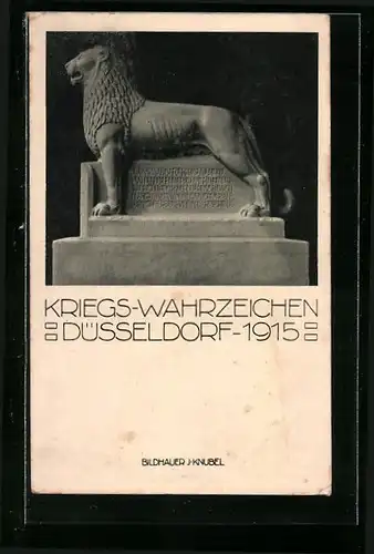 AK Düsseldorf, Kriegs-Wahrzeichen 1915