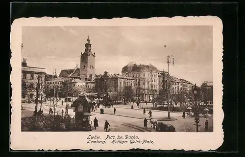 AK Lemberg, Strassenpartie Heiliger Geist-Platz