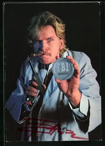 AK Musiker Frank Zander mit Autograph