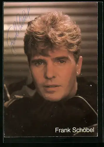 AK Sänger Frank Schöbel mit Autograph