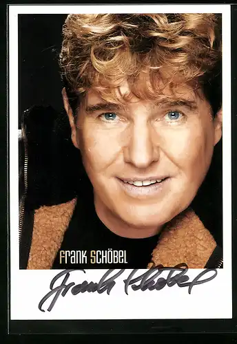 AK Musiker Frank Schöbel mit Autograph