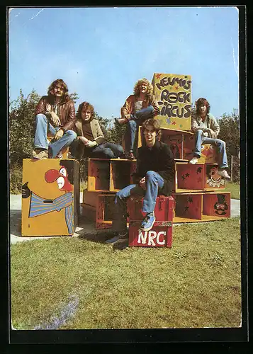 AK Musiker Neumis Rock Circus, die komplette Band