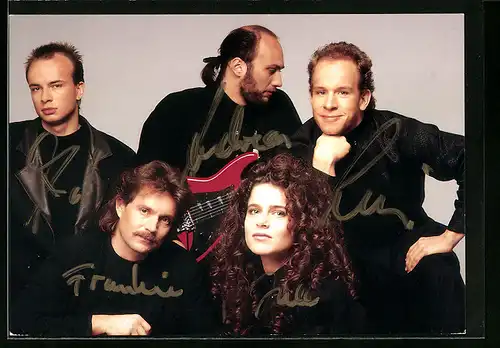 AK Musiker der Jule Neigel Band, mit Autograph