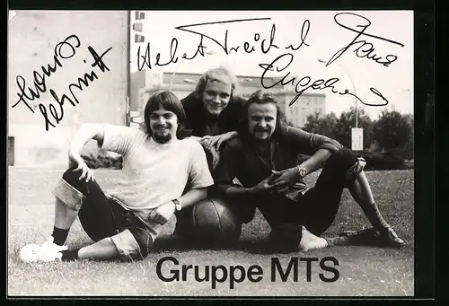 AK Musiker der Gruppe MTS, mit Autograph