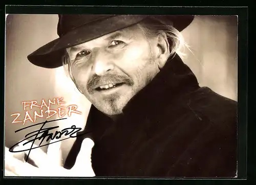 AK Sänger Frank Zander mit Autograph