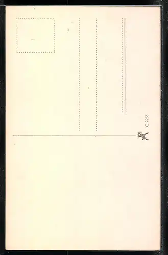 AK Schauspieler Ernst von Klipstein mit aufgestützten Armen