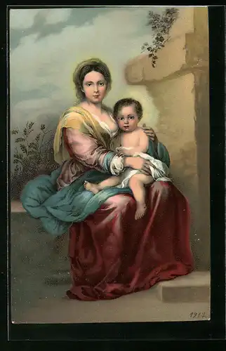 Künstler-AK Stengel & Co. Nr. 29805: Madonna col Bambino Gesù