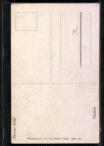 Künstler-AK Plauderei, Dänische Kunst