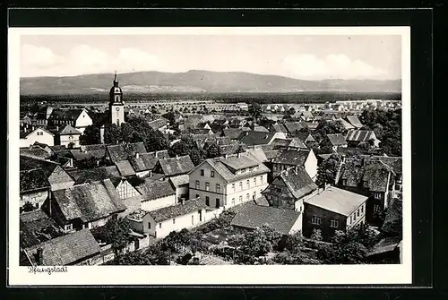 AK Pfungstadt, Ortsansicht aus der Vogelschau