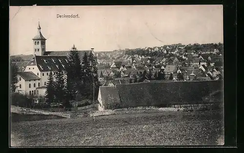 AK Denkendorf, Ortsansicht mit Kirche
