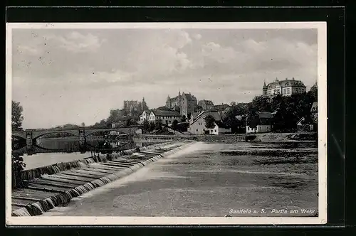AK Saalfeld a. S., Partie am Wehr