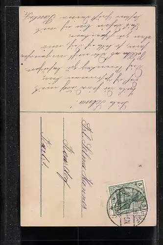 AK Schauspielerin Margarethe Fehim Pascha mit nach oben gerichtetem Blick