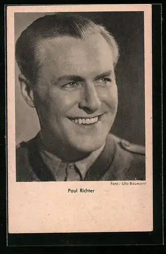 AK Schauspieler Paul Richter strahlend lächelnd