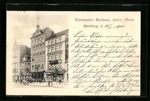 AK Hamburg-St.Georg, Kulmbacher Bierhaus, Gasthaus